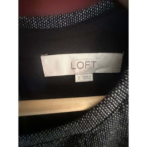 Loft Ann Taylor Gray Sleeveless Sheath Dres - Picture 3 of 7